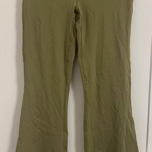 Chic Olive Flared Trousers